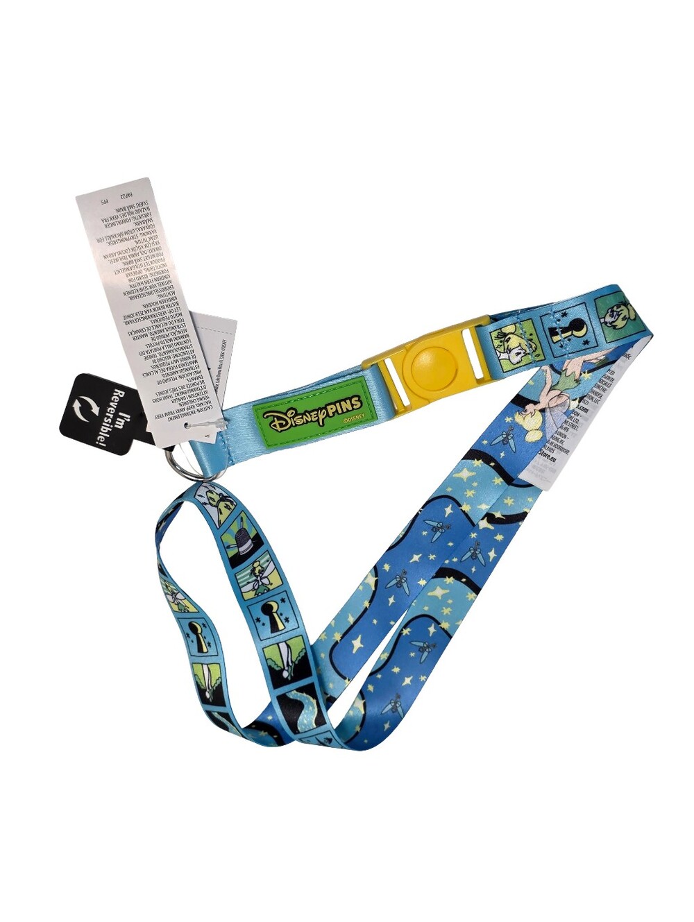 Disney Parks TINKER BELL Reversible Pin Trading Lanyard - NWT
